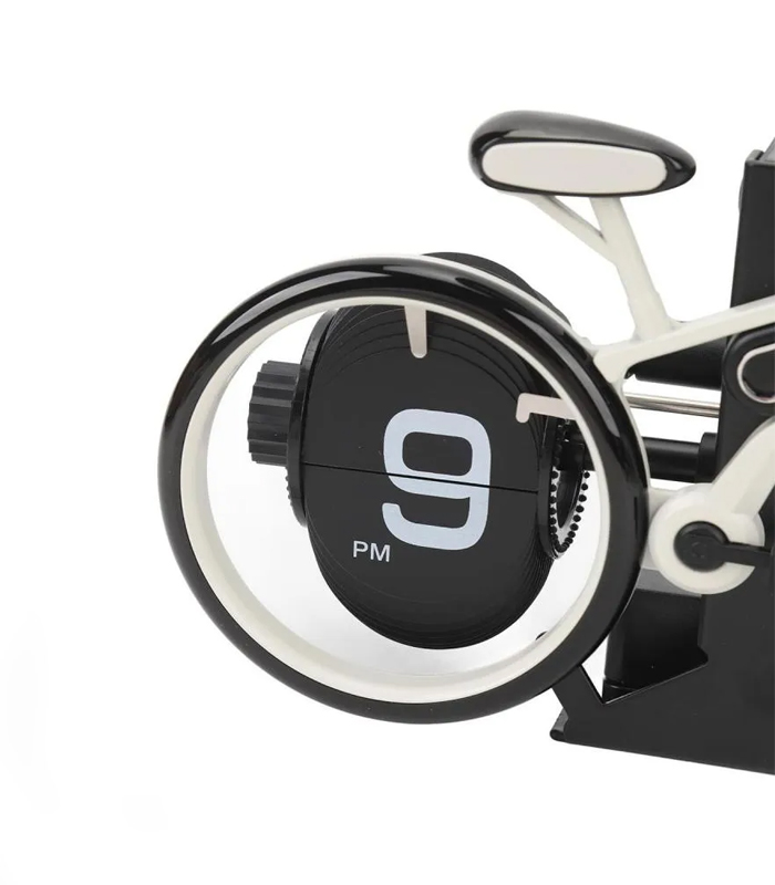 MidClock HY-F117 Unique Bicycle Vintage Flip Desk Clock - Image 2