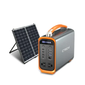 Big powerbank with solar panel