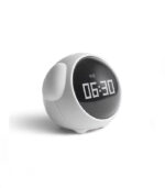 Cute Expression Multi Function LED Pixel Alarm Clock – WHITE