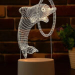 Dolphin Acrylic Lamp