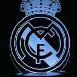 Real madrid acrylic lamp