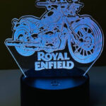GearUP Acrylic Multicolor Night Lamp (Royal Enfield)