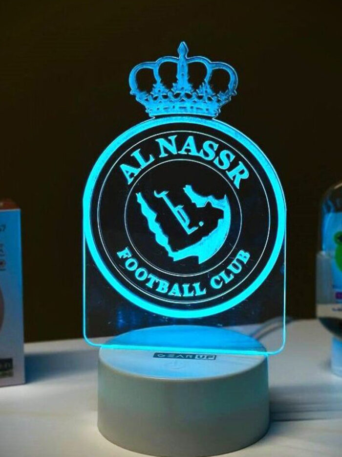 Acrylic Multicolor Night Lamp (Al-Nassr FC)