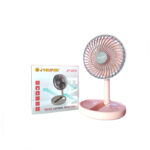 JYSUPER JY-2215 Folding Rechargeable Fan with LED Light