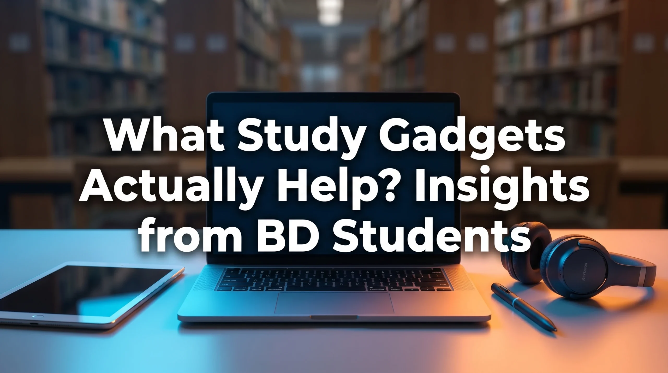 what study gadgets actually help insights from bd students