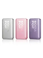 Momax 1-Power Pass Soda Pop Magnetic Wireless Power Bank 10000mah - all three together