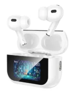 Hoco EW79 Bright ANC Touch Screen Bluetooth Earbuds – White