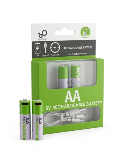 SmarToools RB20 AA 1.5V 2600mWh Rechargeable Battery ( 2 Pcs Set)