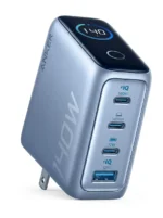 Anker Zolo 140W 4-Port Multi Device Charging GaN Power Adapter With Type-C Cable (B2697) Chinese Version – Blue