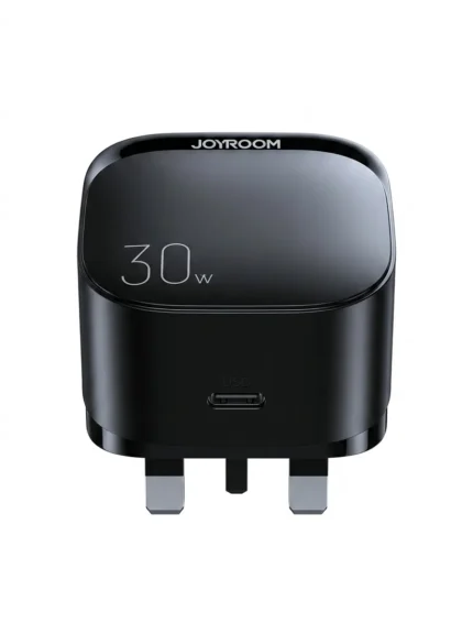 JOYROOM L-P307 30W PD Type-C Fast Charger – Black Color