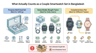 Best Couple Smartwatch Sets Available in Bangladesh