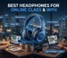 Tekpro BT wireless headphones for online classes and WFH, with 40H battery and clear mic, used by students and workers.