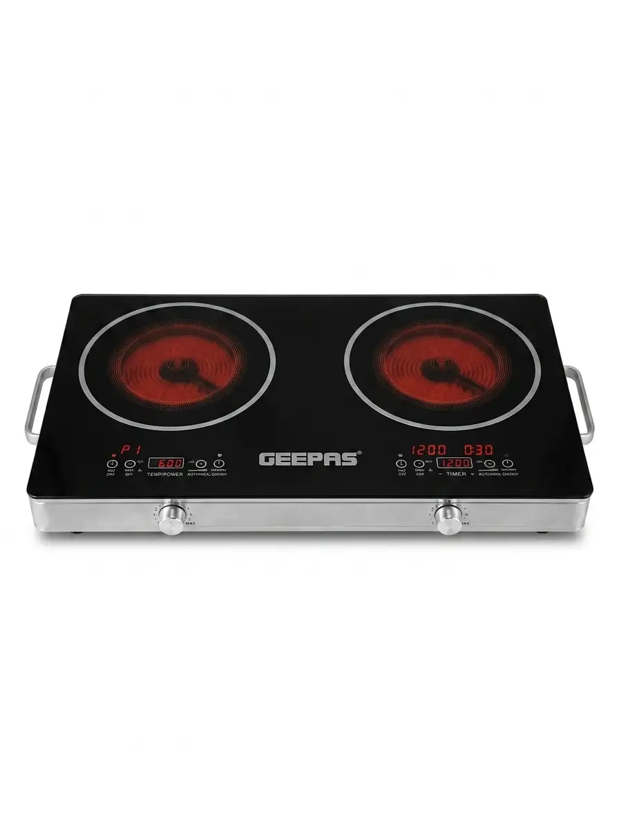 Geepas GIC6131S Double Infrared Cooker – 3600W Geepas GIC6131S Double Infrared Cooker – 3600W