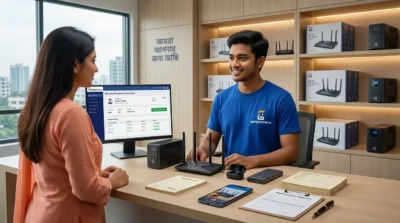 Gadgeterians customer support specialist processing a warranty claim and replacement request for electronic gadgets in Bangladesh.