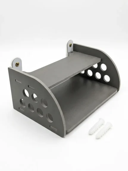 GearUP Rounded Side Design Router Stand (Gray Colour)